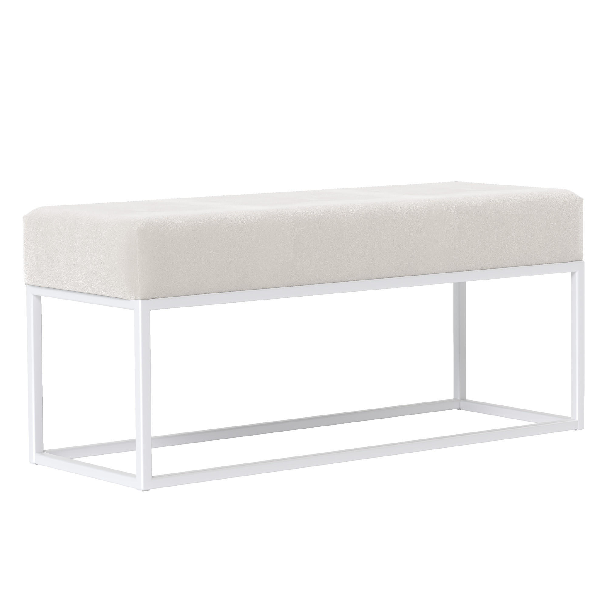 Idohome Polsterbank Creme 90x44x30 cm