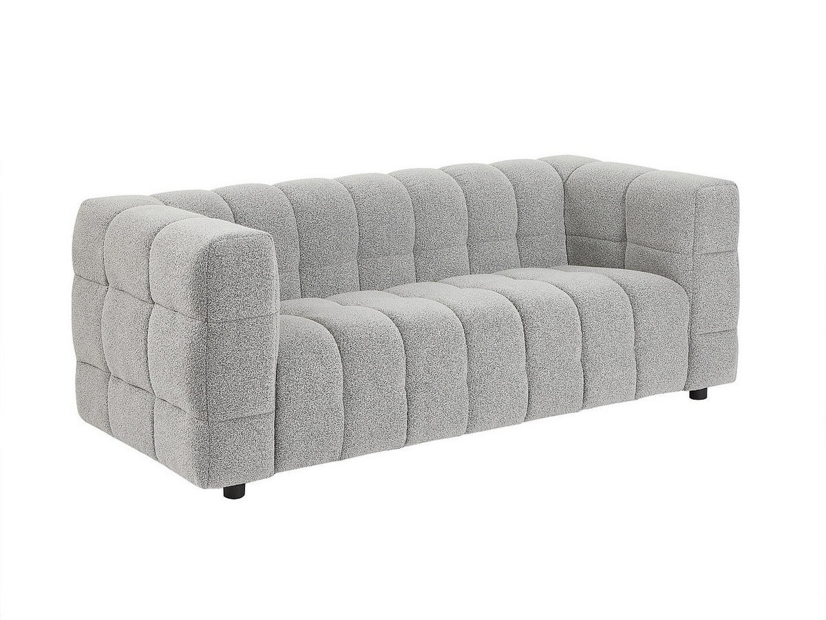 SOFA - 2 Personen - stoff - hellgrau Lerici - Hellgrau, Holz/Textil (189/72/89cm) - Vente-Unique