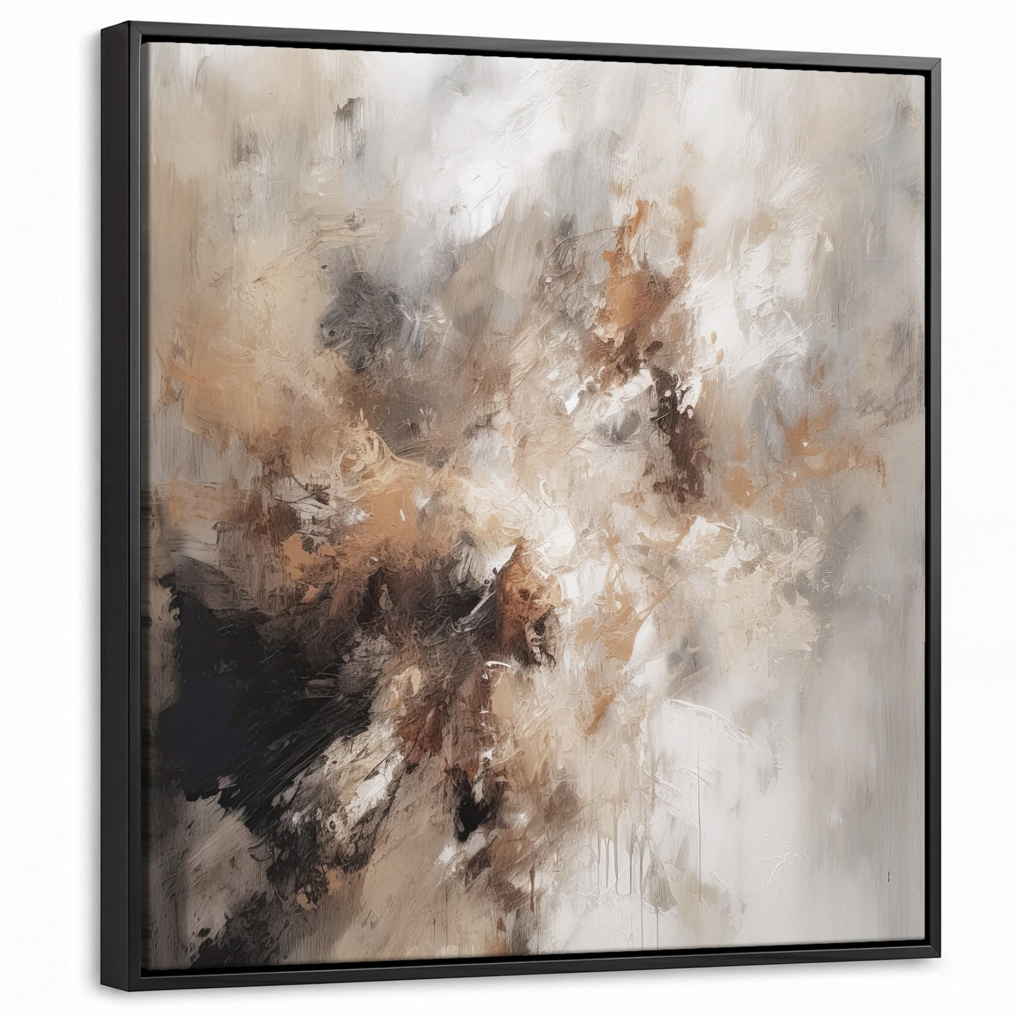MuchoWow Leinwand Greige 50x50 cm