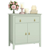 SIDEBOARD Hellgrün, 1 Schublade, 2 Türen, 80/40/90 cm - Grün, Holz (80/90/40cm) - PANGIVO