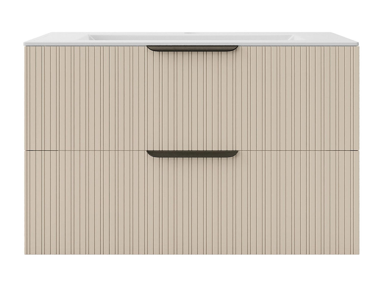 EINZELWASCHTISCH - 80 cm x 46 cm - holz - beige Daliko - Weiß, Holz (80/50/46cm) - Vente-Unique