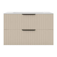 EINZELWASCHTISCH - 80 cm x 46 cm - holz - beige Daliko - Weiß, Holz (80/50/46cm) - Vente-Unique