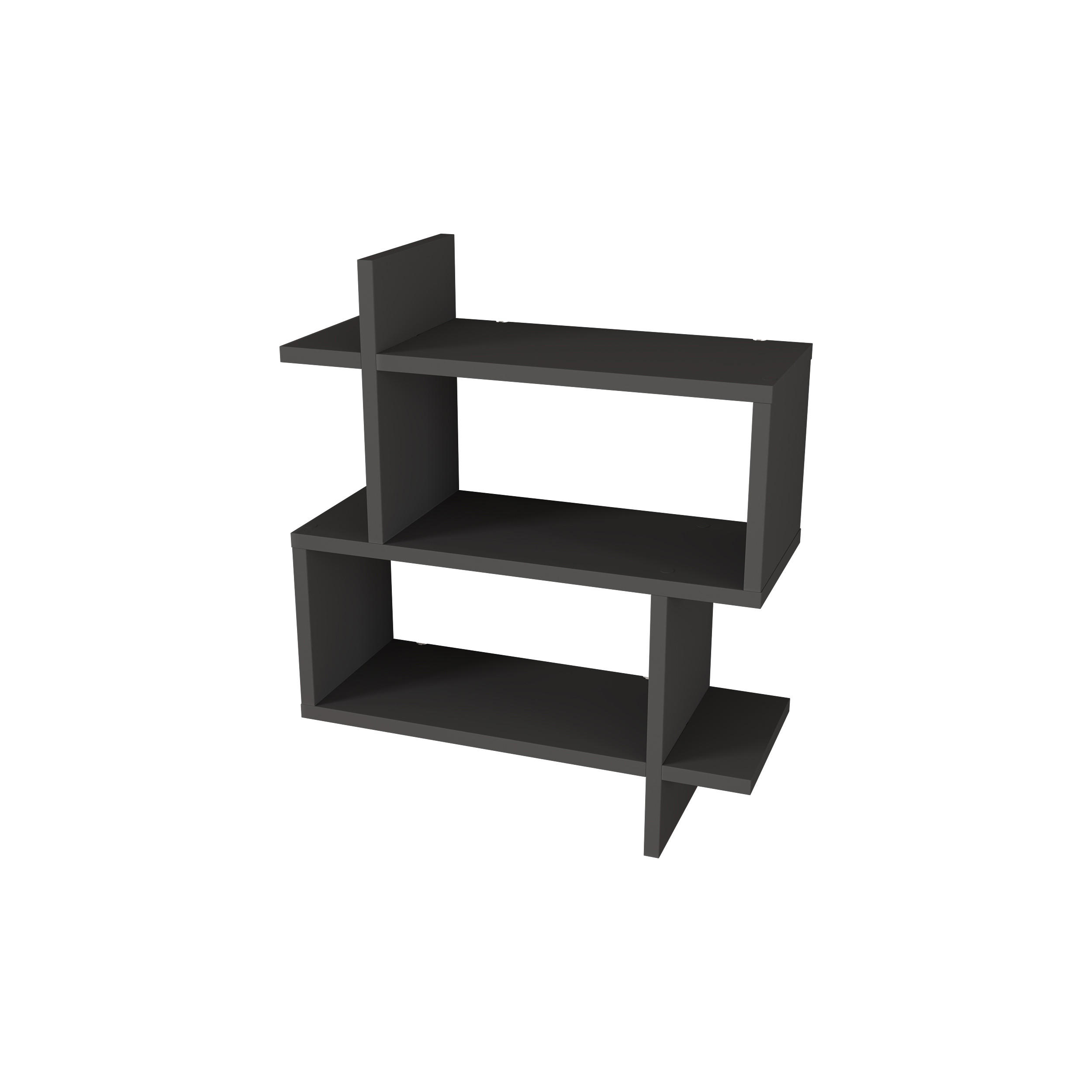 Decortie Wandregal Anthrazit 55x65.5x22 cm