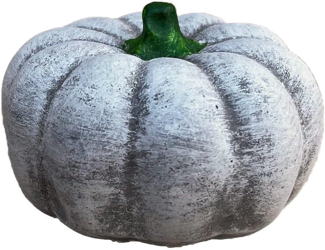STEINFIGUR Kleiner Kürbis frostfest Steinguss wetterfest - Grau, Stein (7/5/7cm) - stoneandstyle