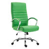 BÜROSTUHL Vallon, Kunstleder Grün - Grün, Textil/Metall (60/118/68cm) - TPFLiving