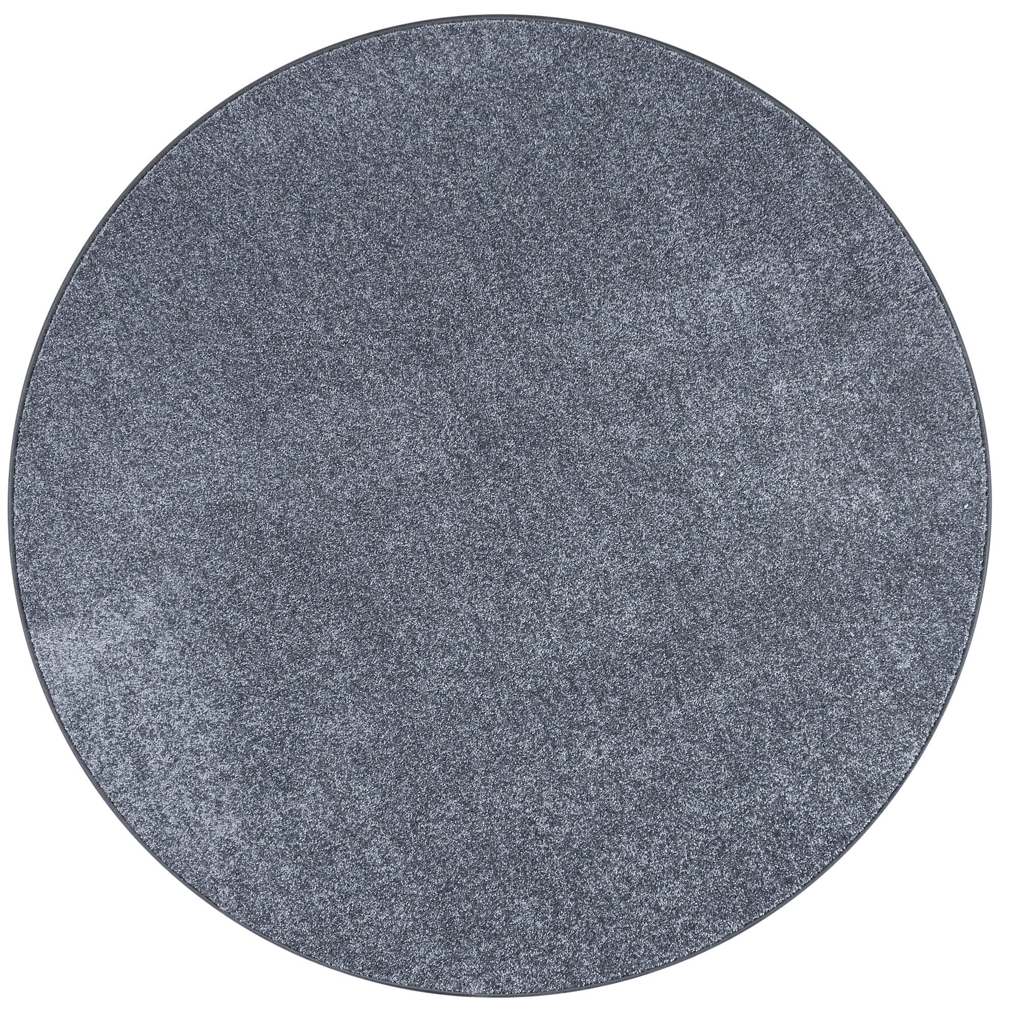 LUXUS SOFT VELOURS TEPPICH SHINE RUND - Anthrazit, Textil (200/200cm) - Snapstyle