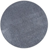 LUXUS SOFT VELOURS TEPPICH SHINE RUND - Anthrazit, Textil (160/160cm) - Snapstyle