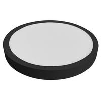 LED-DECKENLEUCHTE Dorian 18/18/3 cm - Schwarz, Kunststoff (18/18/3cm) - ZMH