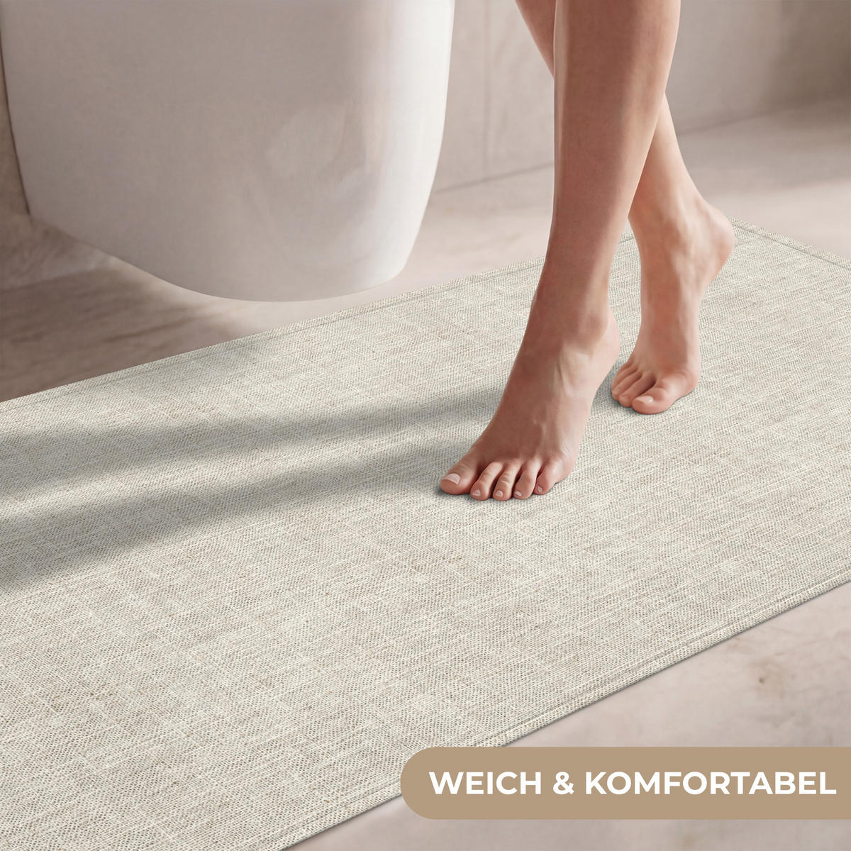 WC PŘEDLOŽKA Povlečení - Textura - Béžová 120x60 cm - béžová, textil/plast (120/1cm) - OnlyWow
