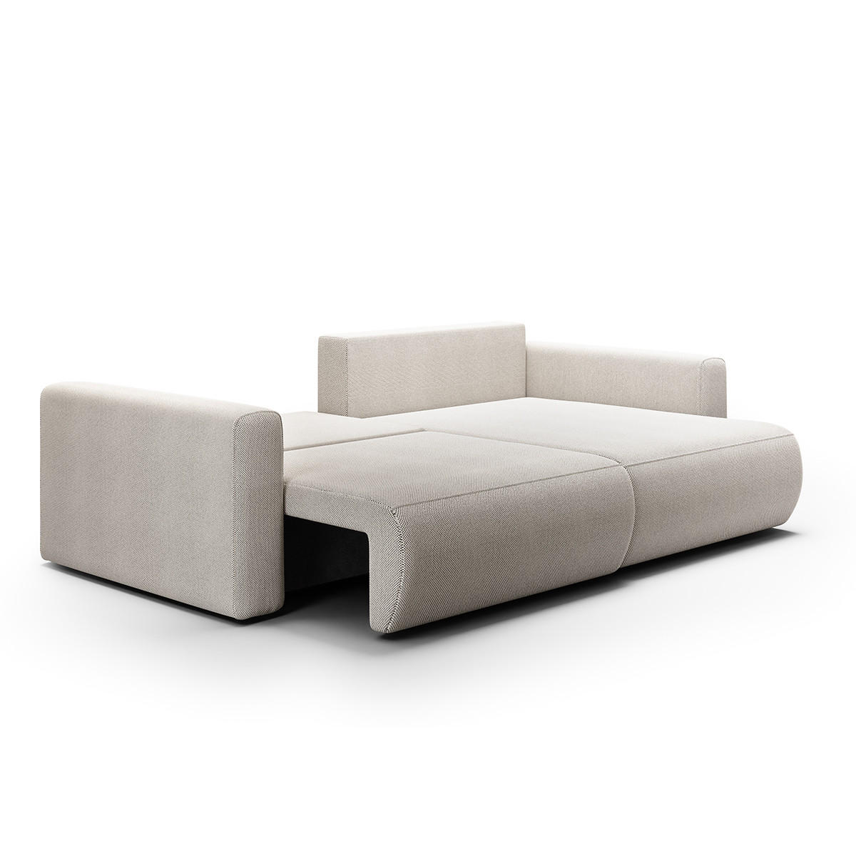 ECKSOFA Evy 3 Sitzplätze Hellgrau - Grau, Holz (240/149cm) - Petits-meubles