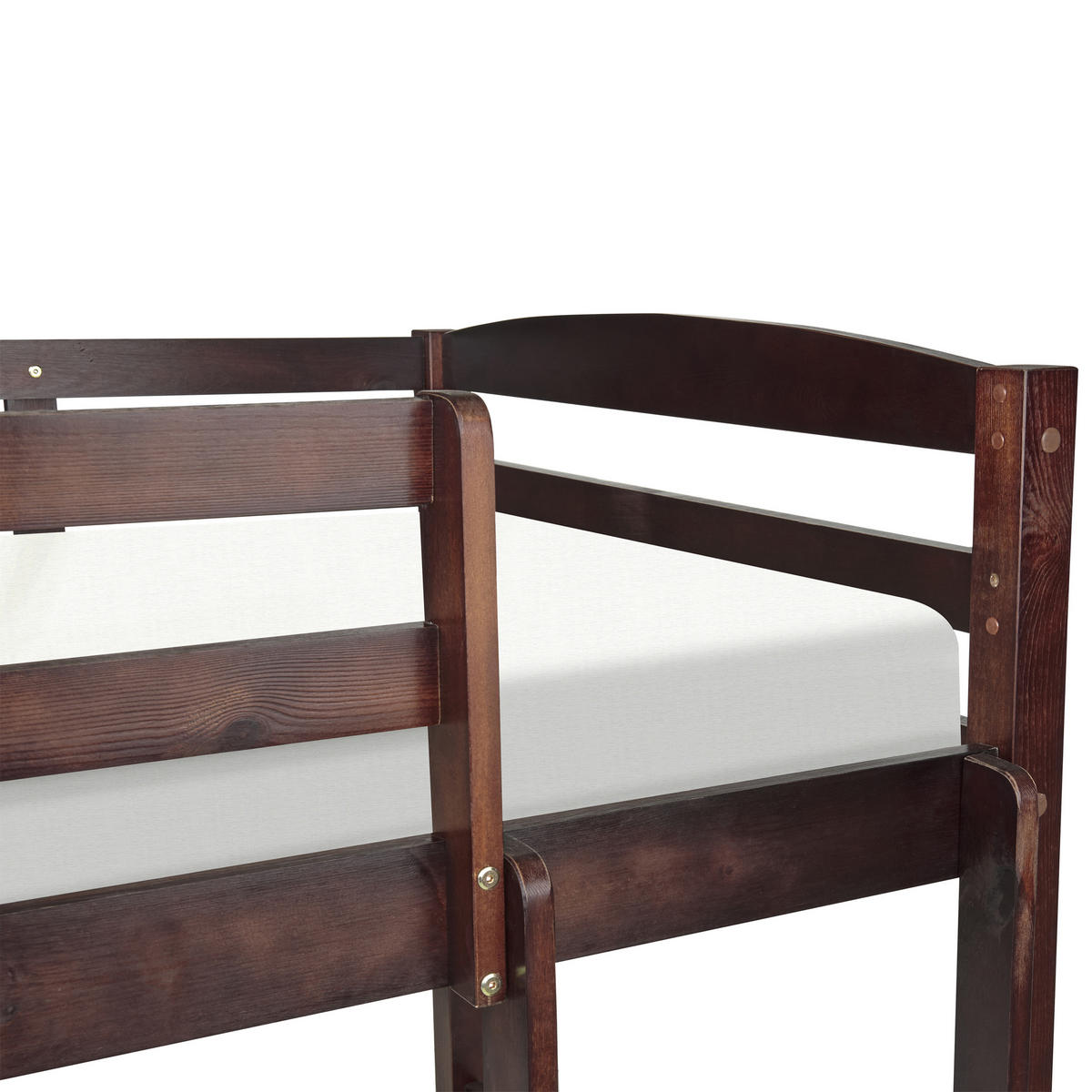 HOCHBETT 90x200 cm Dunkler Holzfarbton Regat - Dunkelbraun, Holz (90/200cm) - Beliani