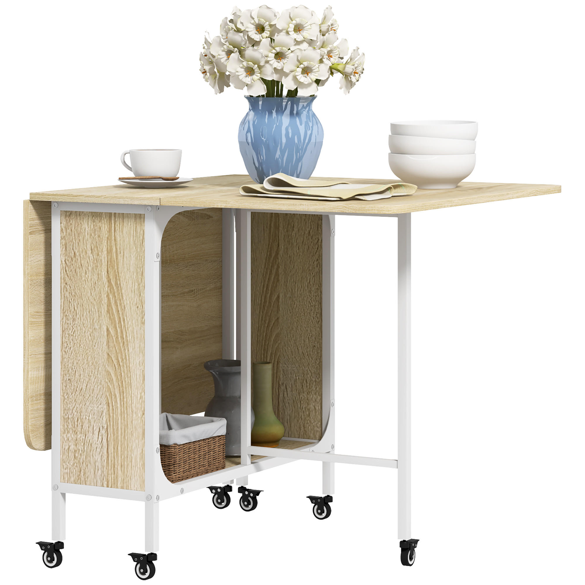 ESSTISCH Holzoptik 1 Stück - Beige, Kunststoff (130/80/74cm) - GiPP