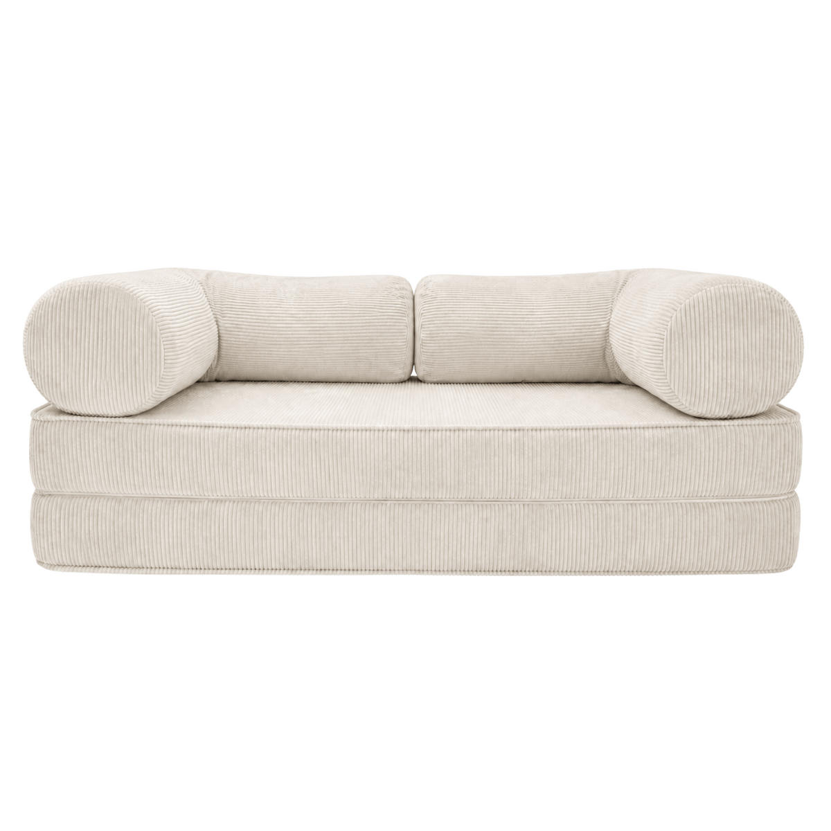 PREMIUM Design Sofa für zeitgenössische Innenräume Creme - Creme, Textil (200/70/100cm) - SURB