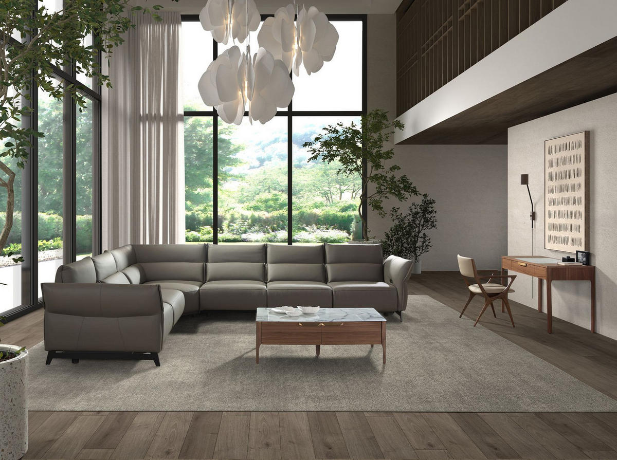 COUCHTISCH Rechteckiger Couchtisch aus Glas mit Marmor- und Nussbaumimitation 120/60/40 cm - Messingfarben/Nussbaumfarben, Glas/Holz (60/120/40cm) - ANGEL CERDA