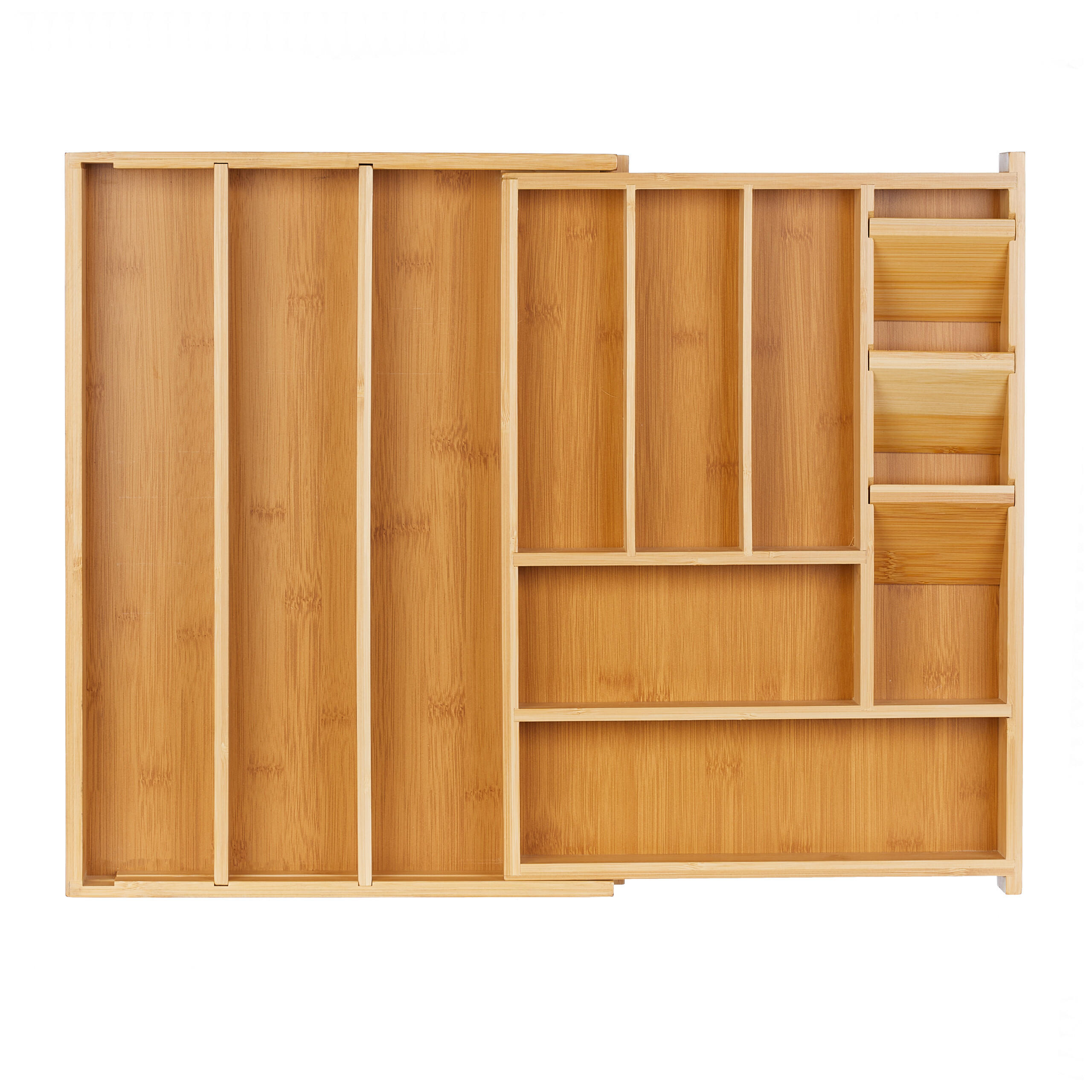 BESTECKKASTEN - Hellbraun, Holz/Holzwerkstoff (54/5.5/42cm) - Relaxdays