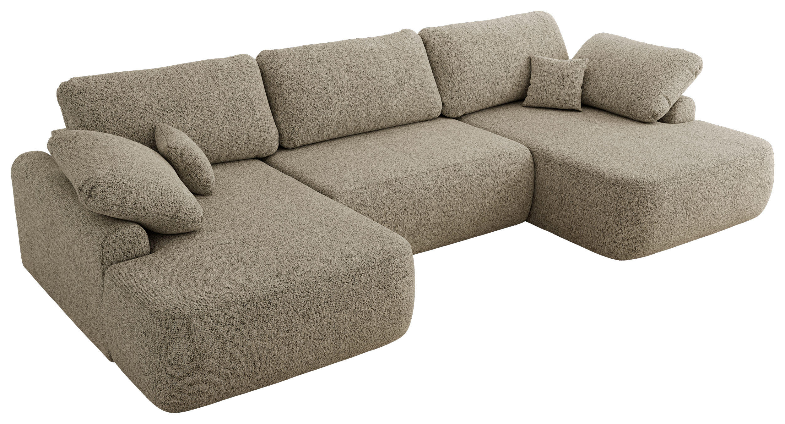 MKS Wohnlandschaft Ecru 370x100x187 cm