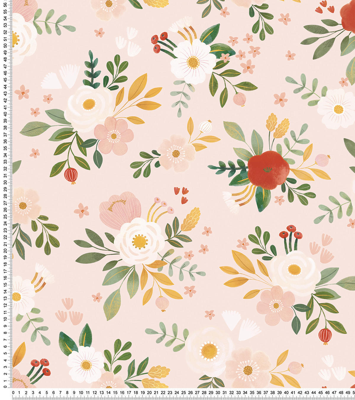 VLIESTAPETE Alysse, hübsche Blumensträuße 50 cm x 10 m, rosa - Pink/Rosa, Papier (1000/50cm) - Lilipinso