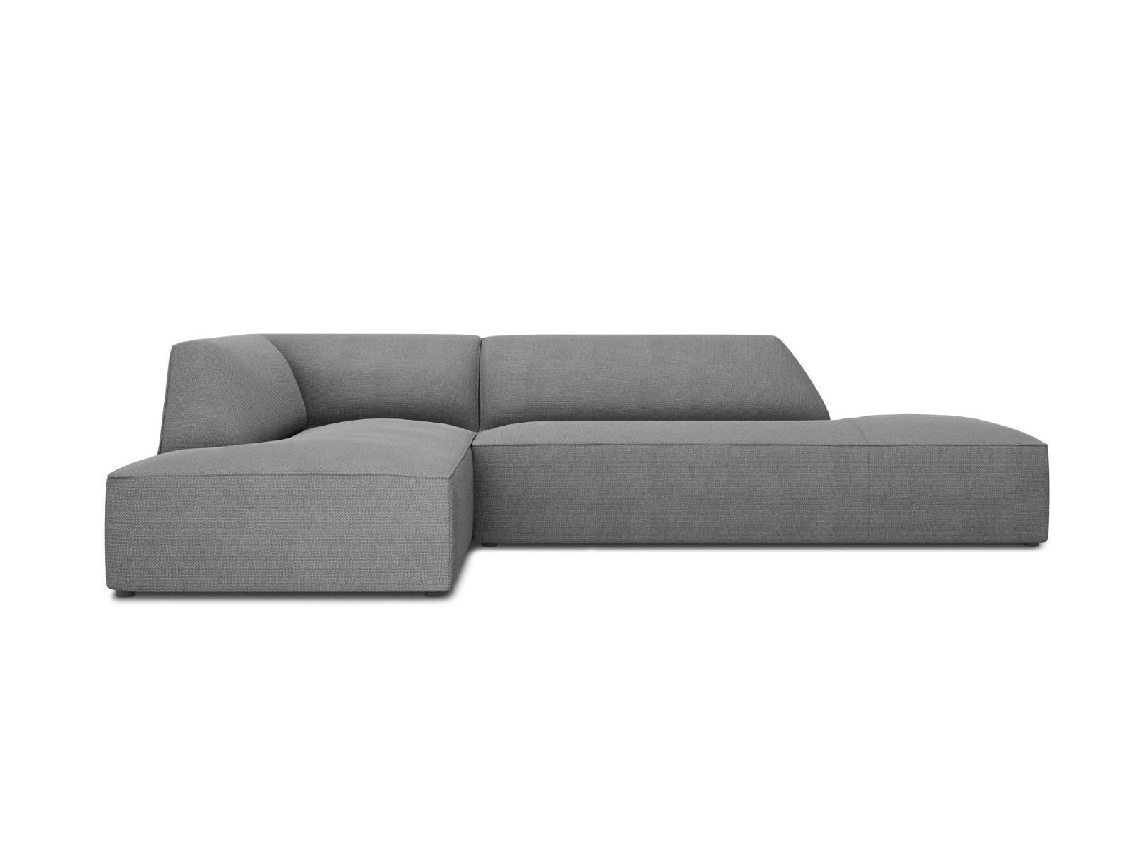 ECKSOFA links Ruby aus strukturiertem Stoff grau 4 Sitzplätze - Grau, Textil (180/273cm) - Micadoni