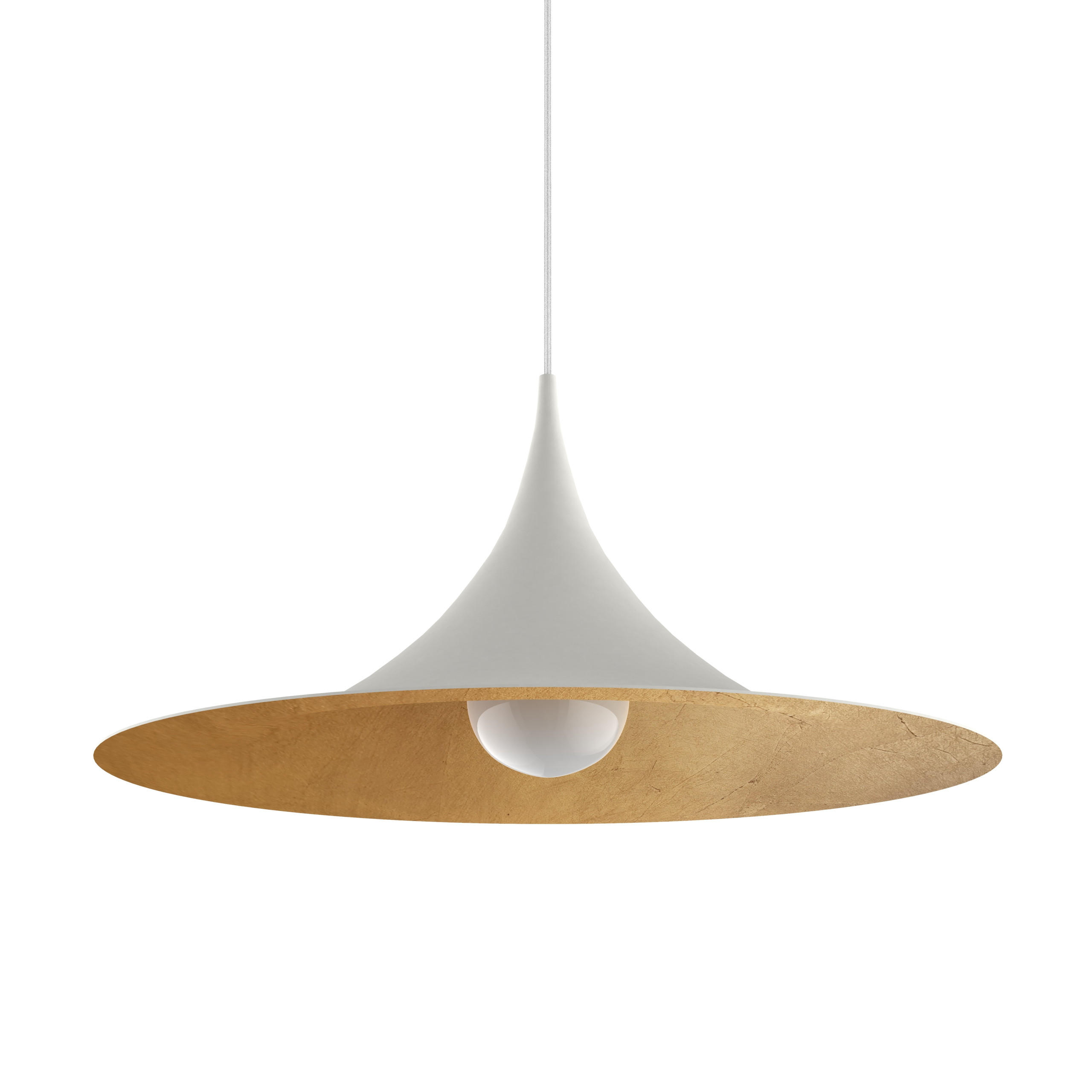 HÄNGELEUCHTE - Goldfarben, Metall (57/57/27cm) - Lumicom