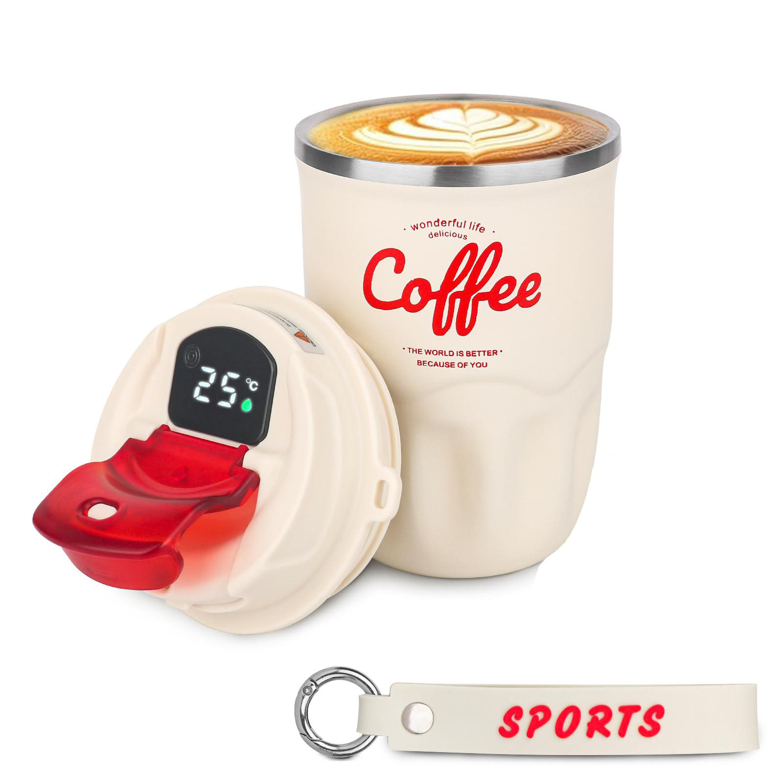 Kaket Thermobecher Weiß
