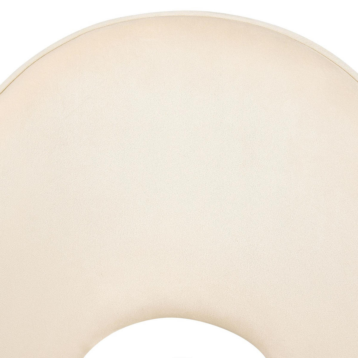 ESSZIMMERSTUHL 2er-Set Samtstoff Beige Magalia - Beige, Textil/Metall (47/84/45cm) - Beliani