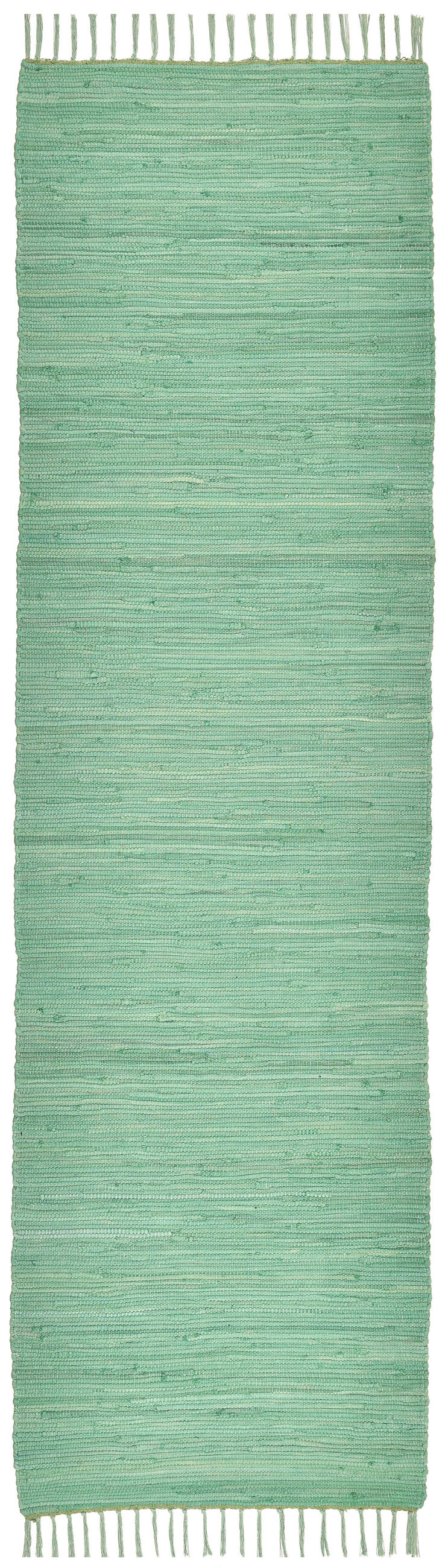 FLECKERLTEPPICH Chindi 70x250 cm - Mintgrün, Textil (70/250cm) - Rug and Roll