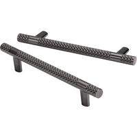 MÖBELGRIFF Schwarz 6er-Set 96 mm - Schwarz, Metall (1/3.2/13.8cm)