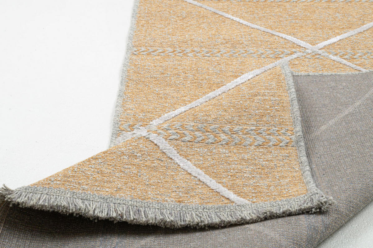 FLACHWEBTEPPICH Braderup 80x200 cm - Goldfarben, Textil (80/200cm) - Sansibar SYLT