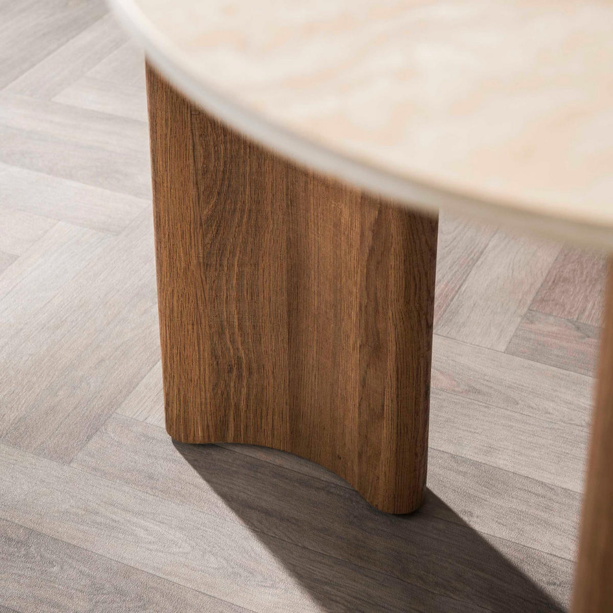 ESSTISCH ROMANO CURVO Beige Keramiktisch mit geschwungenen Beinen 180cm - Beige, Keramik (180/90/76cm) - alesvelt