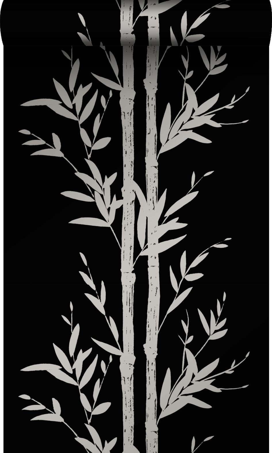 TAPETE Bambusmuster 53 cm x 10.05 m - Schwarz, Papier (53/1000cm) - Origin Wallcoverings