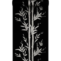 TAPETE Bambusmuster 53 cm x 10.05 m - Schwarz, Papier (53/1000cm) - Origin Wallcoverings