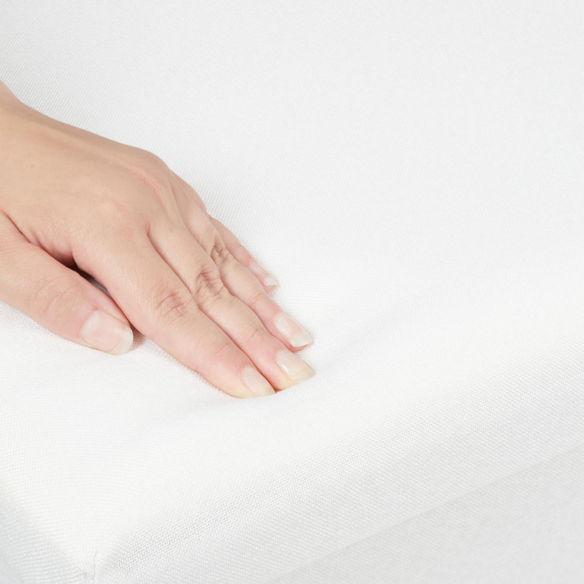 SITZBANK - Weiß, Holzwerkstoff/Textil (76.5/38/38.5cm) - Relaxdays