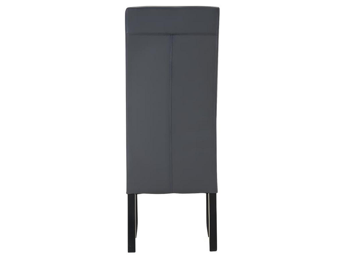 STUHL 6er-Set - Kunstleder - Grau - ROVIGO - Grau, Leder (63/107/47cm) - Vente-Unique