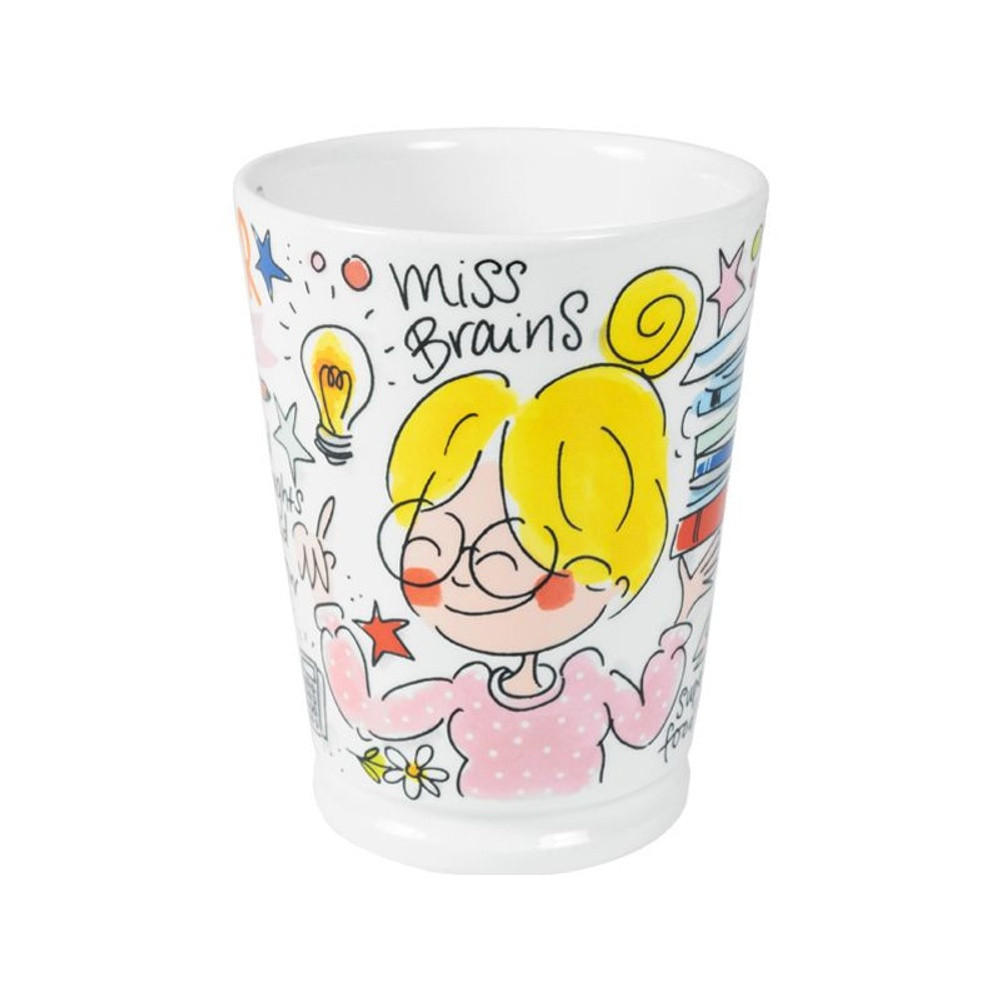 XL-BECHER Miss Brains in Bunt - 500 ml - Multicolor, Keramik (0.5L) - Blond Amsterdam