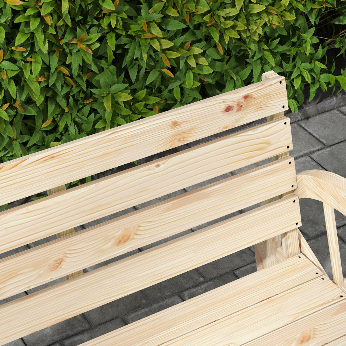 GARTENBANK, Tannenholz, Naturholz - Naturfarben, Holz (56/79/105.5cm) - Outsunny