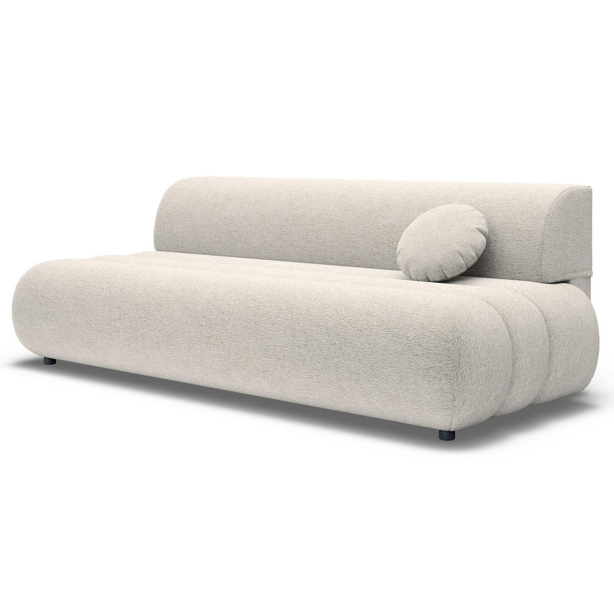 POHOVKA Arione, 214 cm - černá/ecru, dřevo/plast (214/74/104cm) - Selsey
