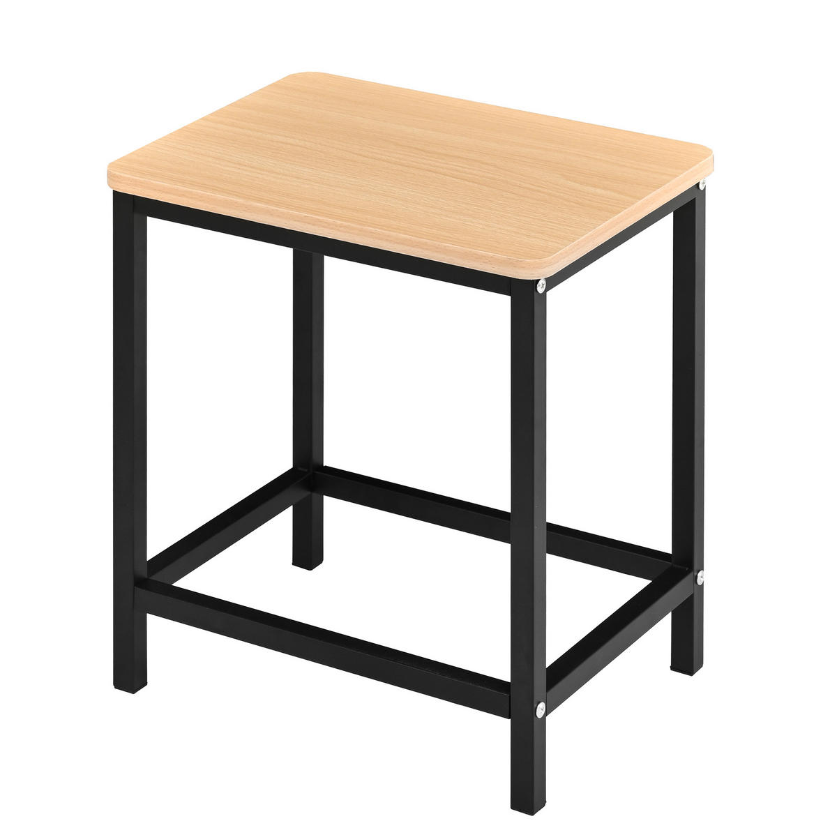 KÜCHENINSEL & Sideboard 110x68x97.5cm Schwarz mit Klappplatte & 2 Hockern - Schwarz, Holzwerkstoff (110/97.5/68cm) - Modfu