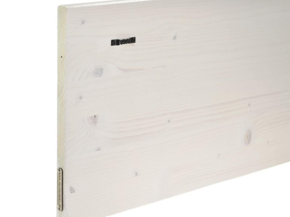 HOLZBILD Yoga weiß Padmasana - Lotussitz 80x30 cm - Weiß, Holz (80/30cm) - Raumzutaten