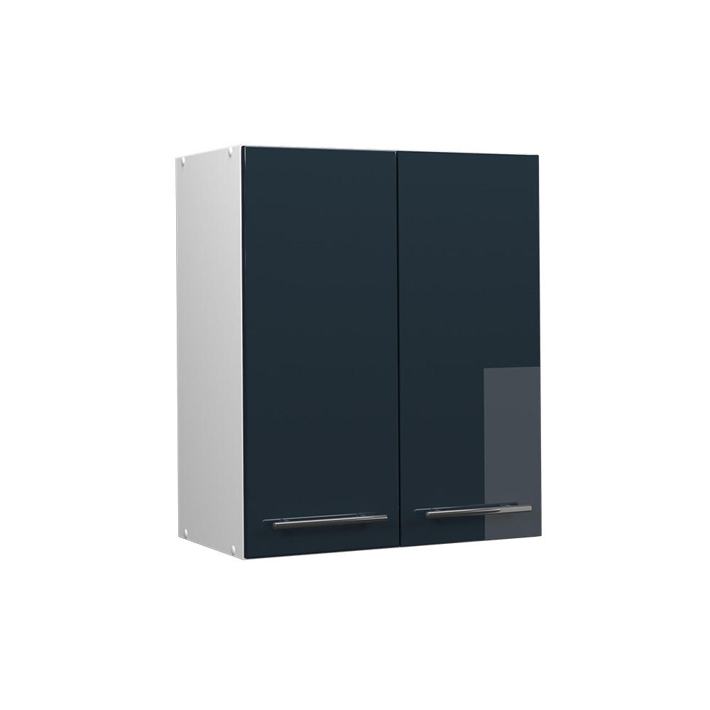 HÄNGESCHRANK Fame-Line Dunkelblau Hochglanz 60 cm - Weiß/Dunkelblau, Holzwerkstoff (60/72/34.1cm) - Vicco