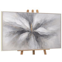 GEMÄLDE Goldener Moment Schattenfugenrahmen Beige 120x80 cm - Beige, Holz (120/80cm) - YS-art gallery