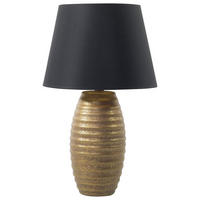 TISCHLAMPE Ebro 33/33/56 cm - Goldfarben, Keramik (33/33/56cm) - Beliani