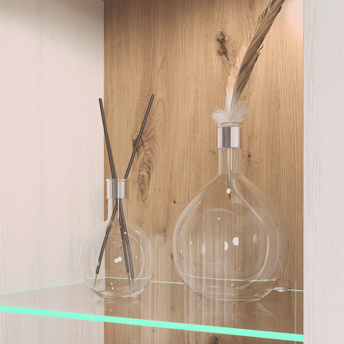 VITRINE Shade Pinienfarben - Pinienfarben, Holzwerkstoff (95/140/38cm) - Trendteam