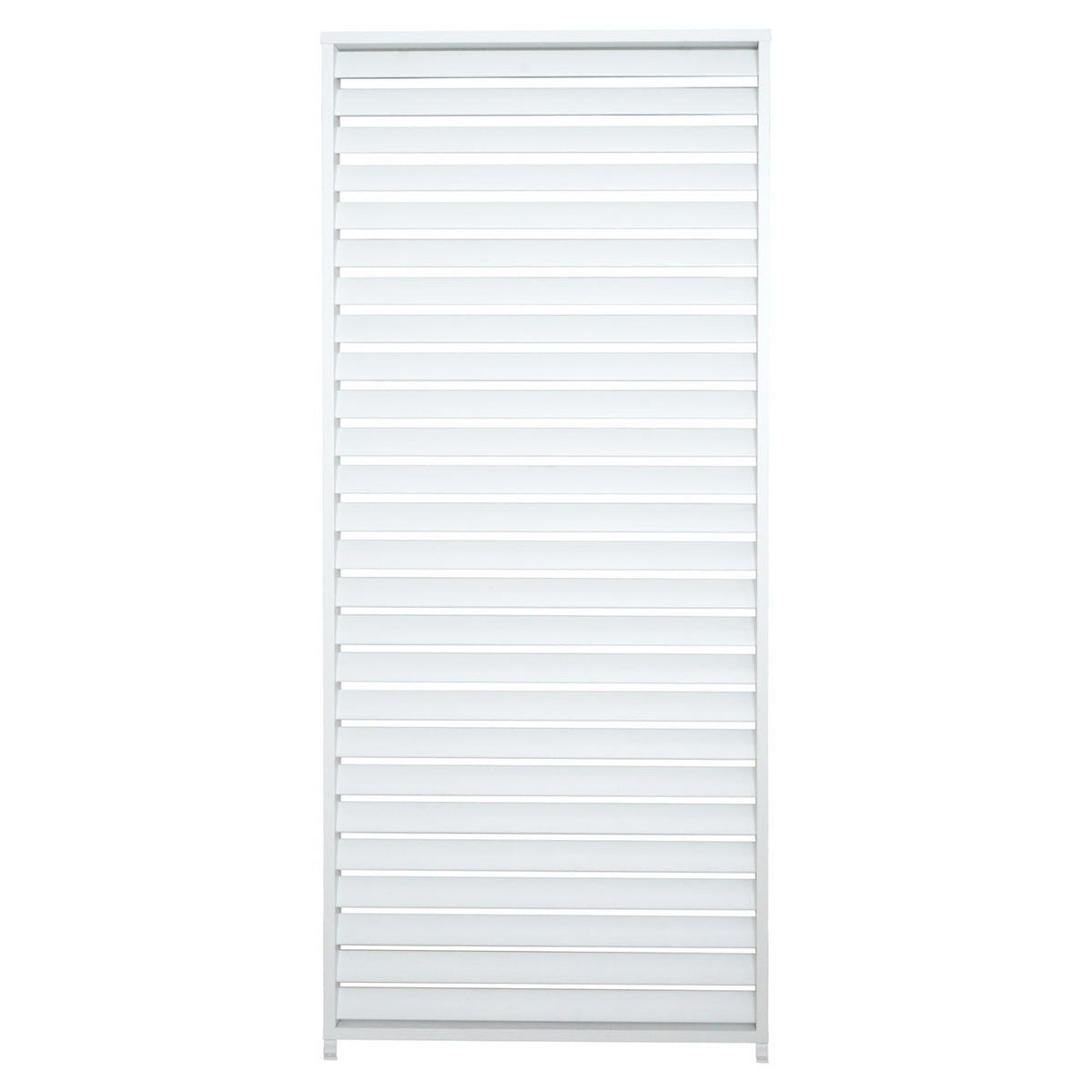LAMELLENWAND für Pergola 3x3m 213x94cm Weiß - Weiß, Metall (94/213/15cm) - BERLINLODGE