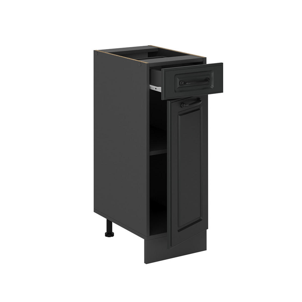 KÜCHENUNTERSCHRANK R-Line Anthrazit Landhaus 30 cm ohne Arbeitsplatte - Anthrazit, Holzwerkstoff (30/81.6/46cm) - Vicco