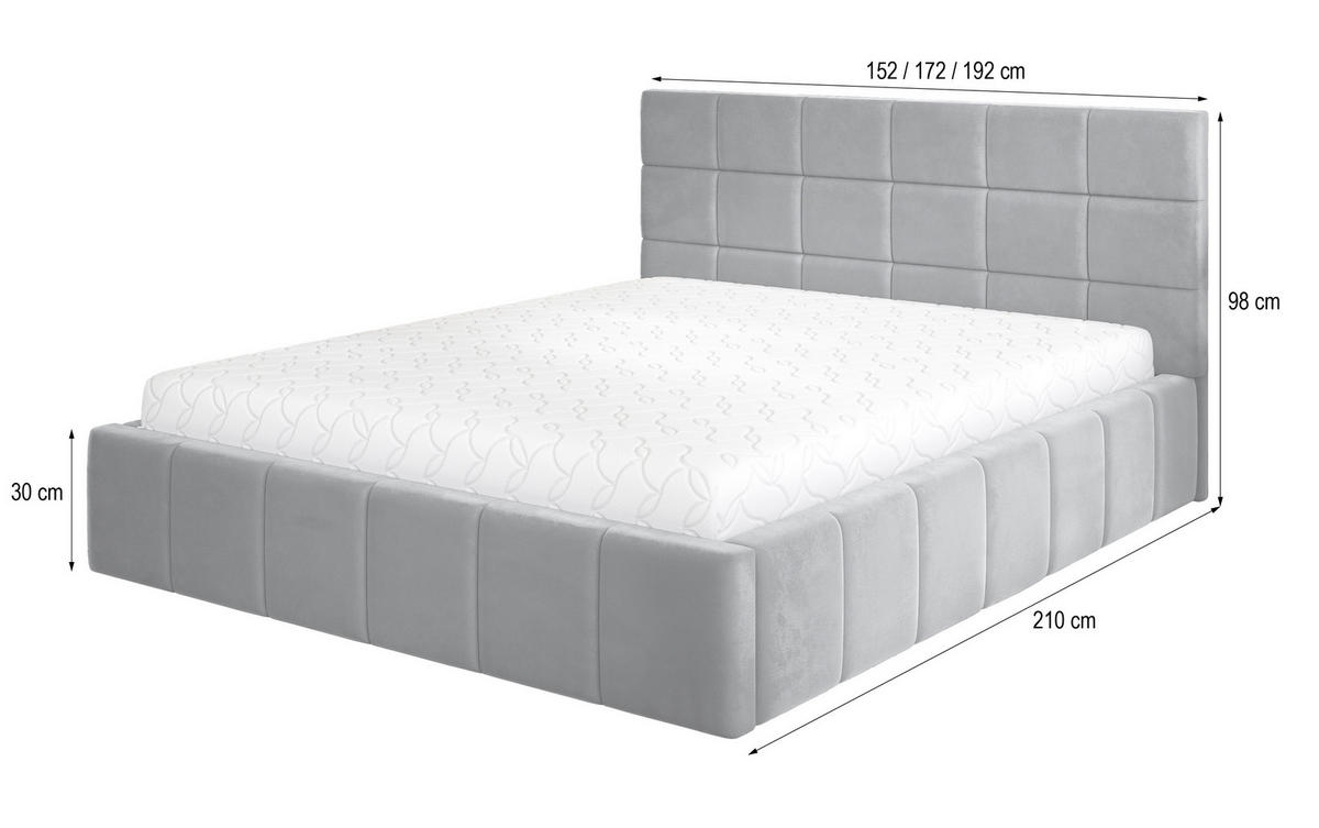 POLSTERBETT VERTO 160x200 cm mit Bettkästen - Rosa - Rosa, Holz (160/200cm) - MASSENO