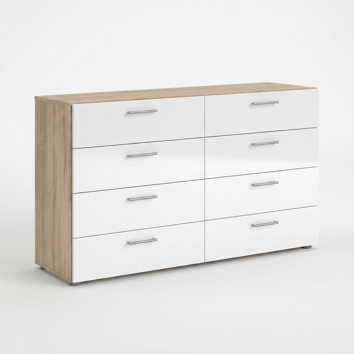 BYRÅ Pepe 140 x 40 x 82 cm – ekfärgad - Ekfärgad, Träbaserade material (140/82/40cm) - ebuy24