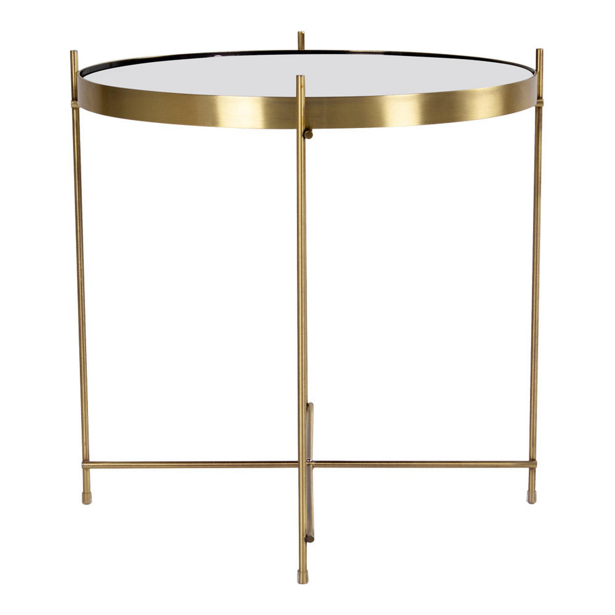 COUCHTISCH 48x48 cm messingfarben Stahl - Goldfarben, Holzwerkstoff (48/48/48cm) - ebuy24