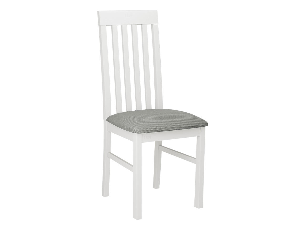 STUHL Nilo I, Holzfarbe: Weiß - Weiß/Grau, Holz (43/96/48cm) - MIRJAN24