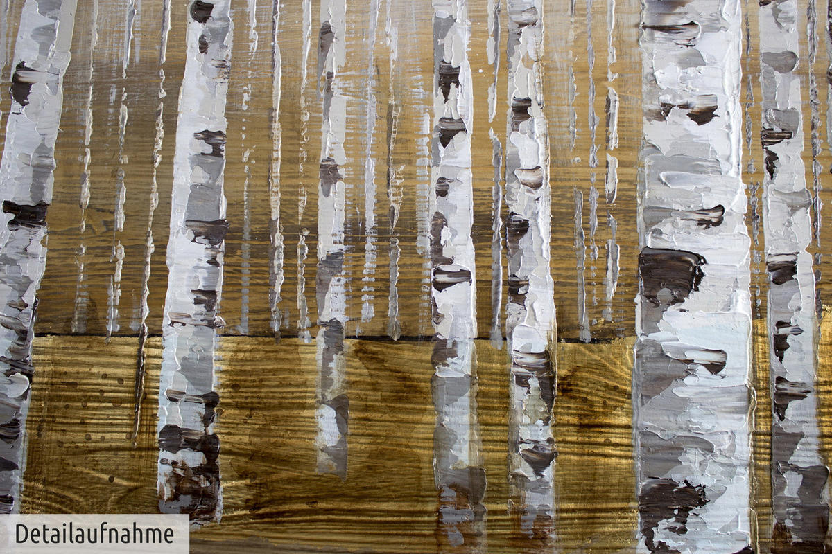 ÖLGEMÄLDE 120/80 cm - Goldfarben, Holz/Textil (120/80cm) - KUNSTLOFT