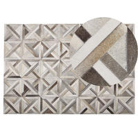KURZFLOR-TEPPICH Taytan 200/140 cm - Braun, Fell (140/200cm) - Beliani
